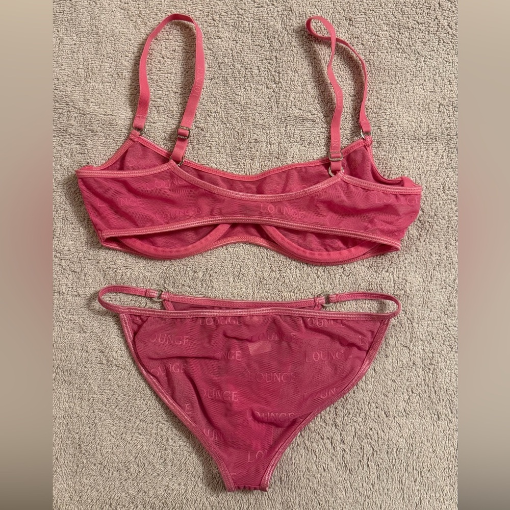 *RARE* Lounge Bold Mesh S+ Bra and XS Panty set - Picture 5 of 9